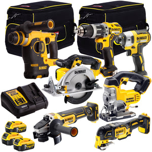 Dewalt DCK755PTXA XR Li-Ion 18V 7 Piece Power Tool Kit 3 x 5.0Ah Batteries & Bag - MonkeyTools