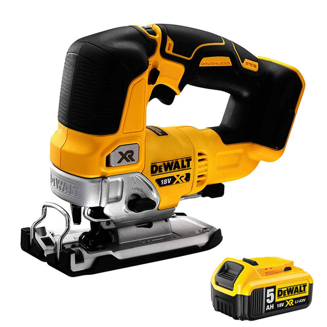DeWalt DCS334N 18V Brushless Top Handle Jigsaw with 1 x 5.0Ah Battery - MonkeyTools
