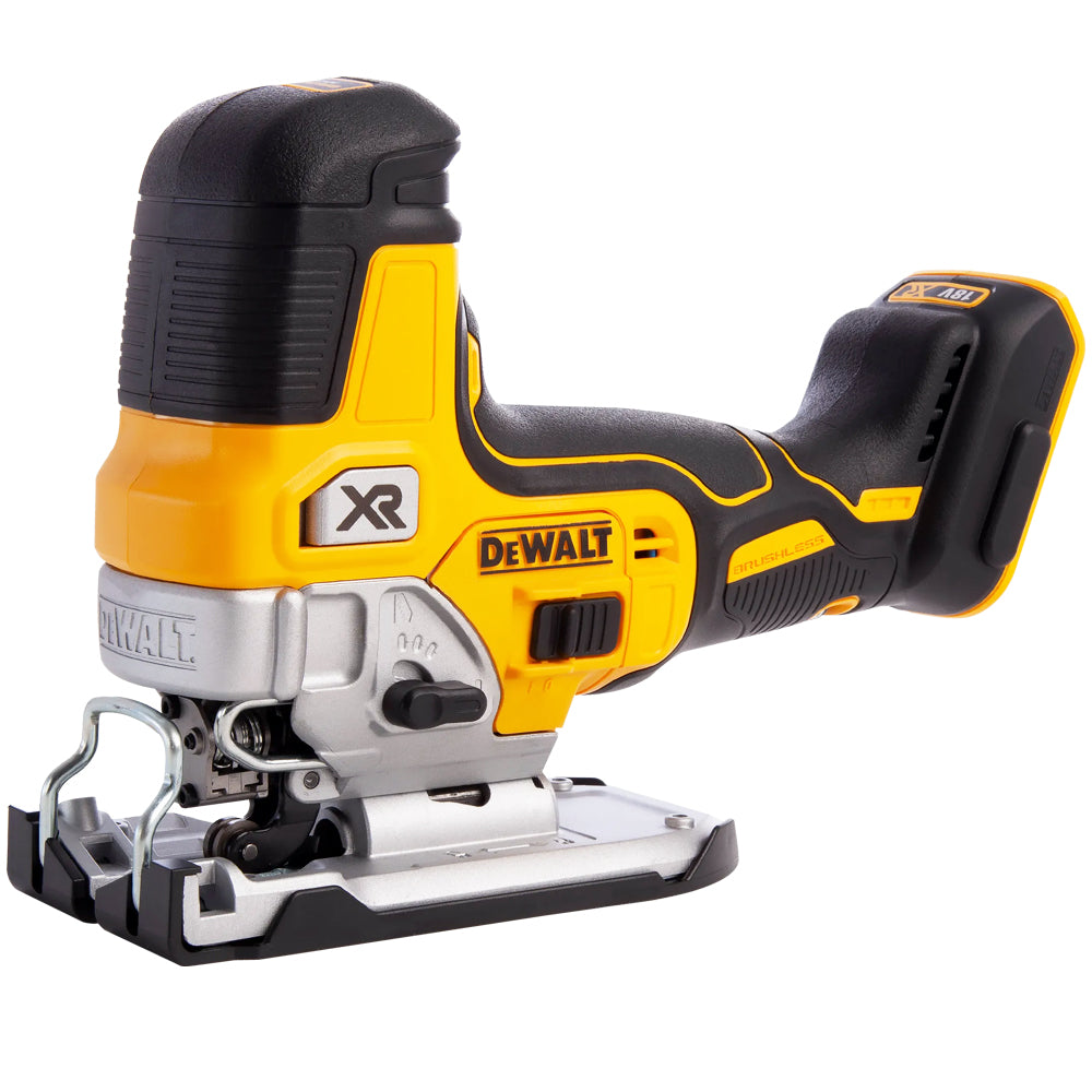 DeWalt DCS335N 18V Brushless Grip Jigsaw with 1 x 5.0Ah Battery Charger & 20" Bag - MonkeyTools