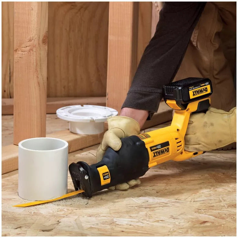 DeWalt DCS380M2-GB 18V XR Reciprocating Sabre Saw with 2 x 4.0Ah Battery & Charger in Case - MonkeyTools
