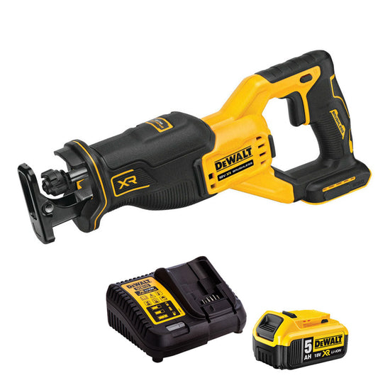 Dewalt DCS382N 18V Brushless Reciprocating Saw with 1 x 5.0Ah Battery & Charger - MonkeyTools