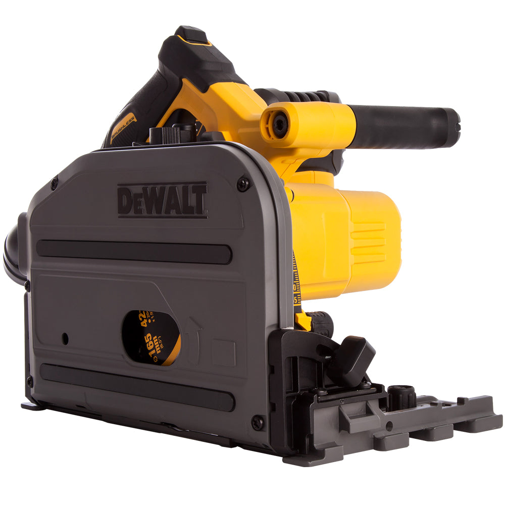 DeWalt DCS520NT 54V XR Flexvolt Brushless 165mm Plunge Saw with 2 x 1.5m Guide Rail & Case + Rail Bag - MonkeyTools