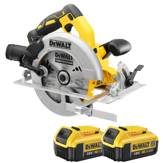 DeWalt DCS570N 18V 184mm Brushless Circular Saw with 2 x 4.0Ah Batteries - MonkeyTools