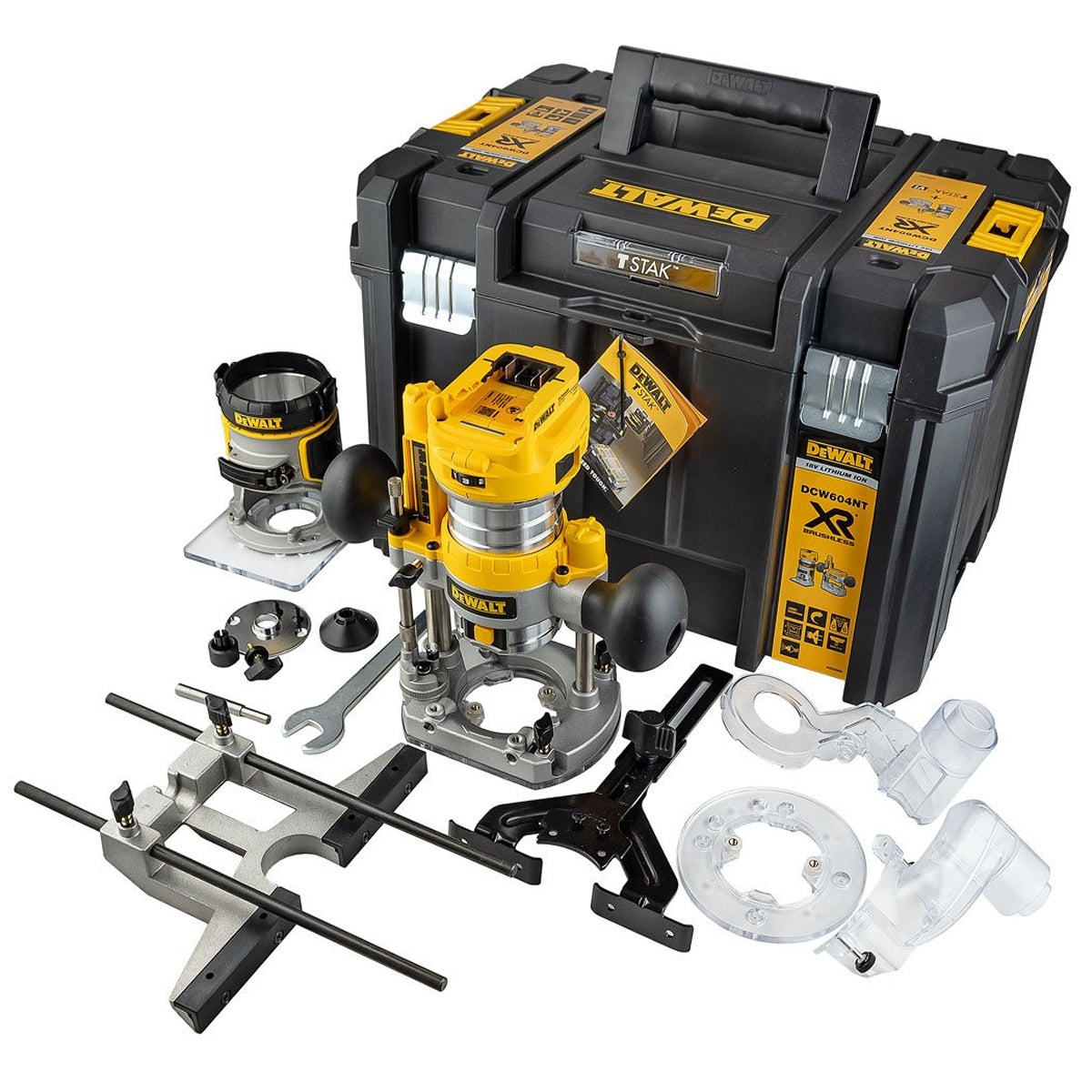 Dewalt DCW604NT 18V XR Brushless 1/4" Router Trimmer with 1 x 4.0Ah Battery - MonkeyTools