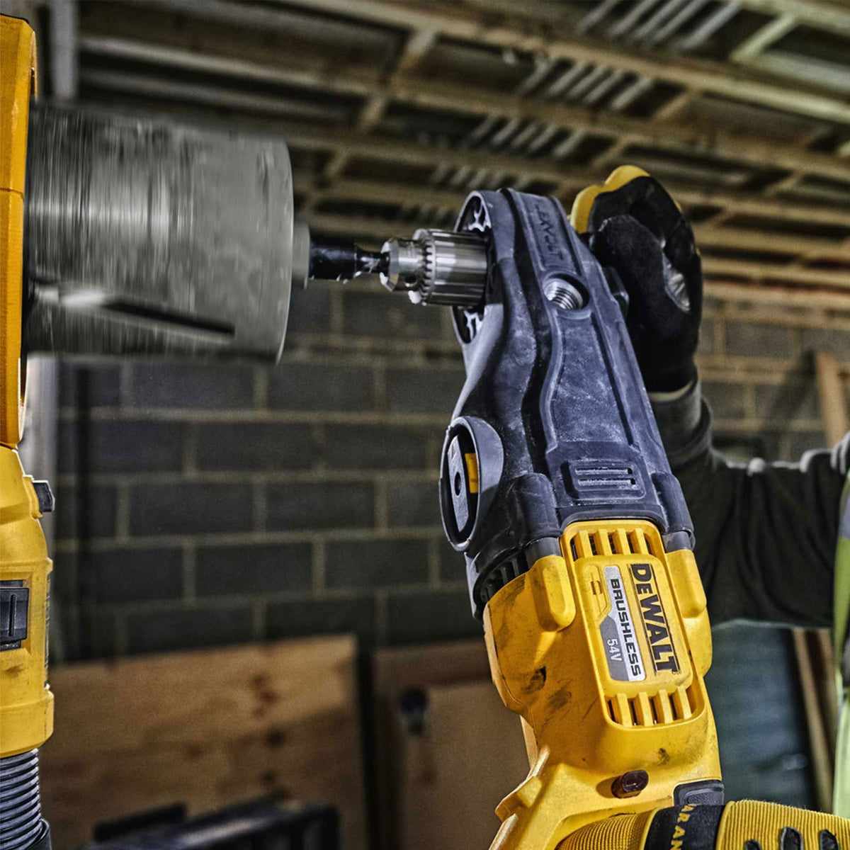 DeWalt DCD470N 54V XR Flexvolt Brushless Right Angled Core Drill with 1 x 6.0Ah Battery - MonkeyTools