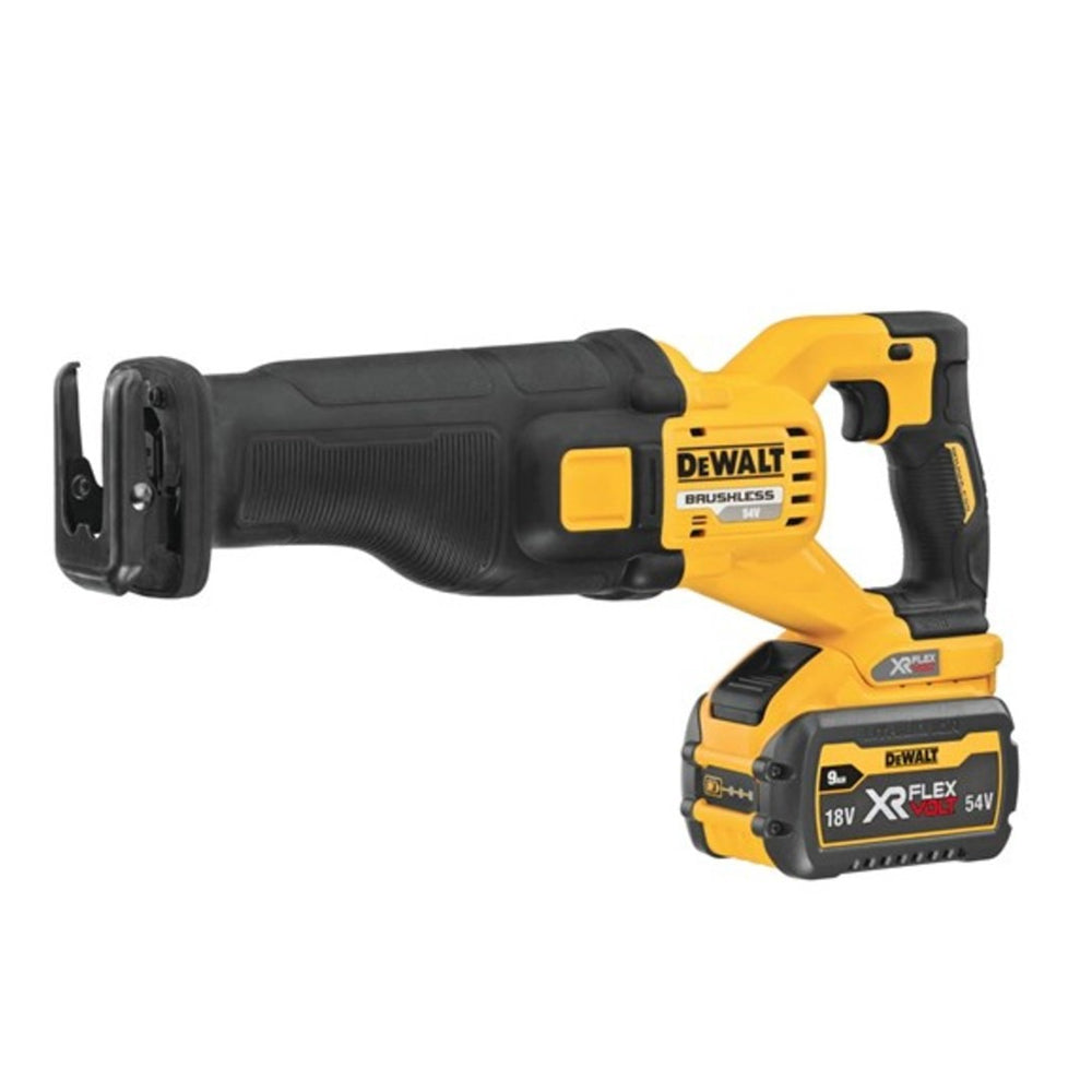 Dewalt DCS389X2 54V FlexVolt Brushless Reciprocating Saw with 2 x 9.0Ah Batteries Charger & Case - MonkeyTools