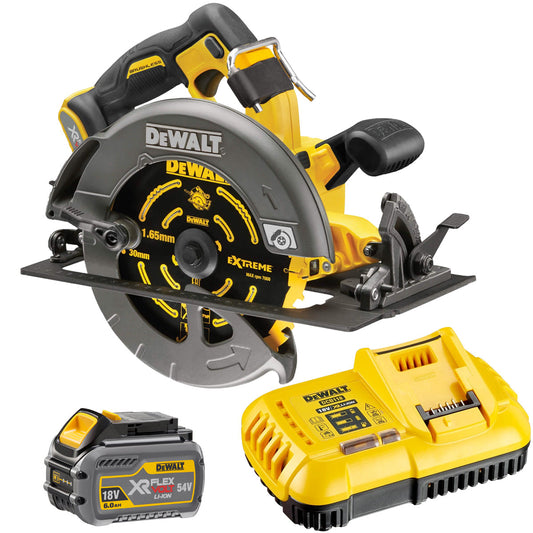Dewalt DCS578N 54V XR Flexvolt Brushless 190mm Circular Saw with 1 x 6.0Ah Battery & Charger - MonkeyTools