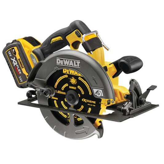 Dewalt DCS578X2 54V Flexvolt Brushless 190mm Circular Saw with 2 x 9.0Ah Batteries Charger & Case - MonkeyTools