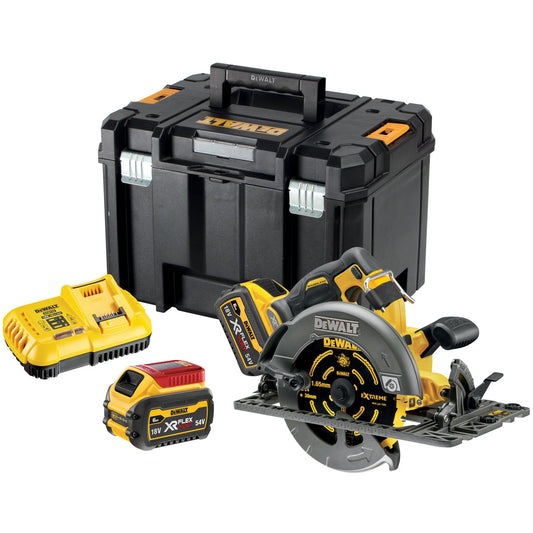 Dewalt DCS579T2 54V FlexVolt 190mm Circular Saw with 2 x 6.0Ah Batteries Charger & Case - MonkeyTools