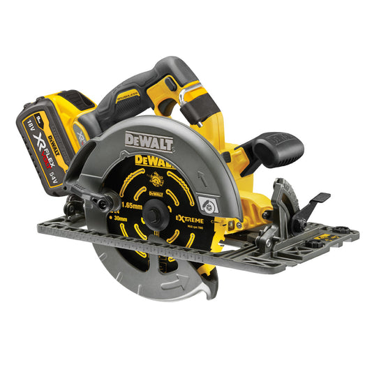 Dewalt DCS579X2 54V Flexvolt Brushless 190mm Circular Saw with 2 x 9.0Ah Battery Charger & Case - MonkeyTools