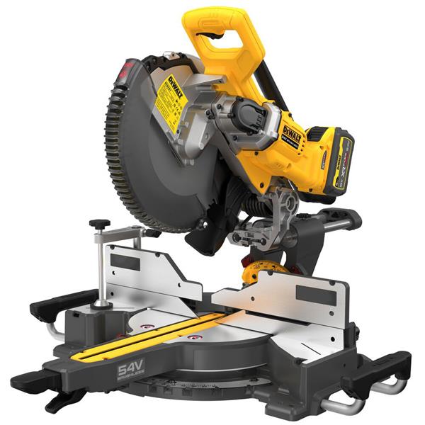 Dewalt DCS781X2 54V XR FlexVolt 305mm Crosscut Sliding Mitre Saw With 2 x 9.0Ah/3.0Ah Batteries Charger - MonkeyTools