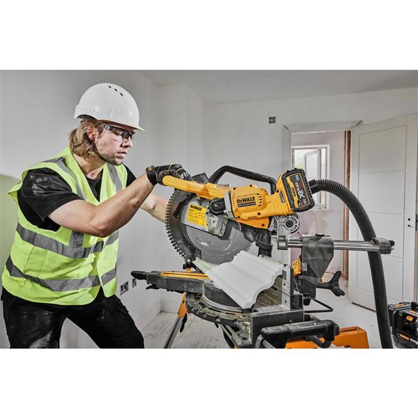 Dewalt DCS781X2 54V XR FlexVolt 305mm Crosscut Sliding Mitre Saw With 2 x 9.0Ah/3.0Ah Batteries Charger - MonkeyTools