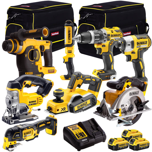 Dewalt 18v XR Li-Ion 8 Piece Pack 3 X 4Ah Batteries Charger DEW-KIT-3 - MonkeyTools