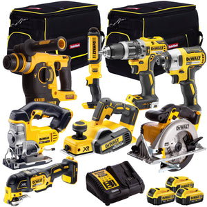 Dewalt 18v XR Li-Ion 8 Piece Pack 3 X 4Ah Batteries Charger DEW-KIT-3 - MonkeyTools