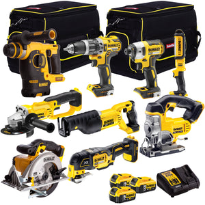 Dewalt 18v 9 Piece Kit 3 X 5Ah Batteries Charger T4T18VKIT32 - MonkeyTools