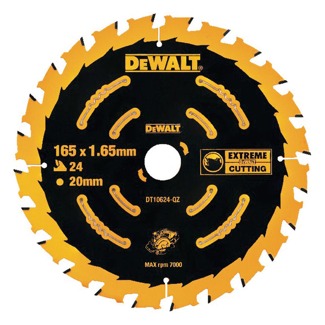 DeWalt 165mm 24T Extreme Framing Circular Saw Blade DT10624-QZ - MonkeyTools