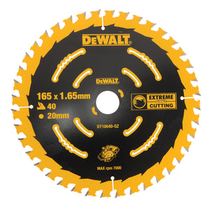 DeWalt 165mm 40T Extreme Framing Circular Saw Blade DT10640-QZ - MonkeyTools