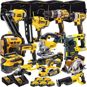 Dewalt 18V 14 Piece Power Tool Kit with 5 x 5.0Ah Batteries T4TKIT-998 - MonkeyTools