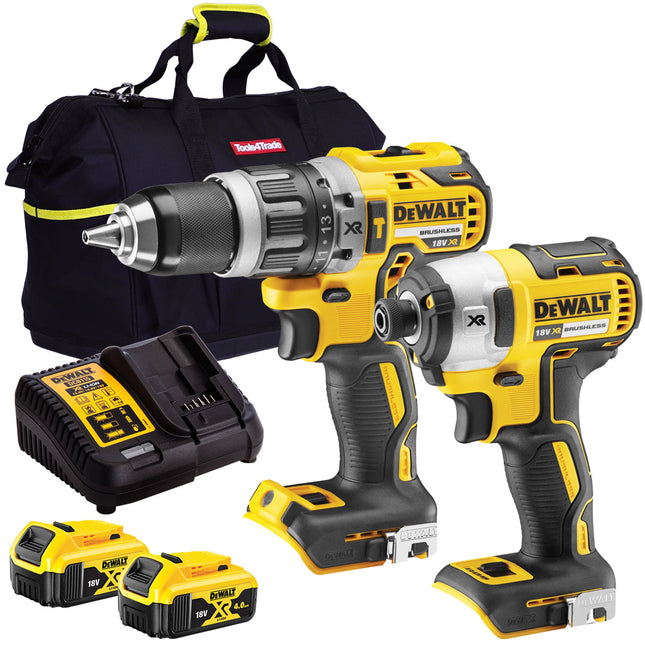 Dewalt 18V 2 Piece Power Tool Kit with 2 x 4.0Ah Batteries MTKIT-715 - MonkeyTools