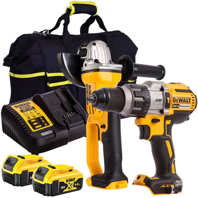 Dewalt 18V 2 Piece Power Tool Kit with 2 x 4.0Ah Batteries MTKIT-719 - MonkeyTools