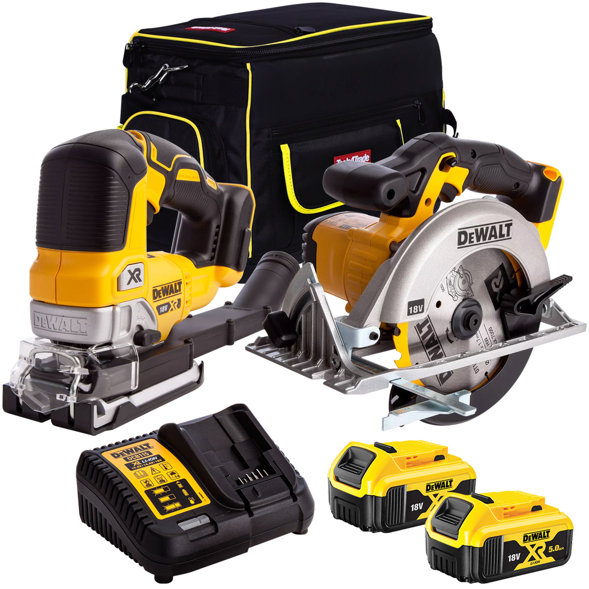 Dewalt 18V 2 Piece Power Tool Kit with 2 x 5.0Ah Batteries MTKIT-707 - MonkeyTools