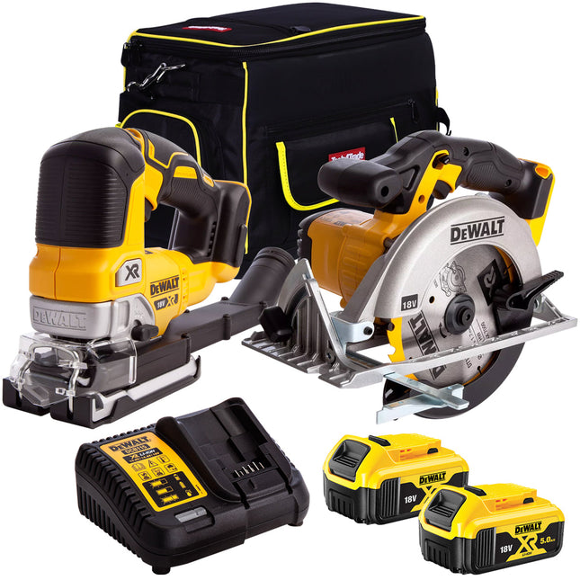 Dewalt 18V 2 Piece Power Tool Kit with 2 x 5.0Ah Batteries MTKIT-707 - MonkeyTools