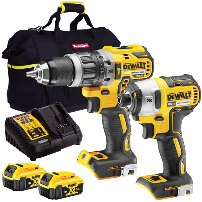 Dewalt 18V 2 Piece Power Tool Kit with 2 x 5.0Ah Batteries MTKIT-716 - MonkeyTools