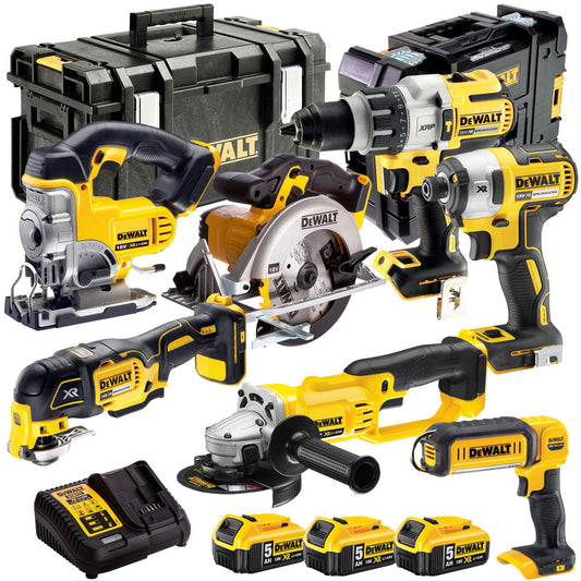 Dewalt 18V 7 Piece Power Tool Kit with 3 x 5.0Ah Batteries T4TKIT-845 - MonkeyTools