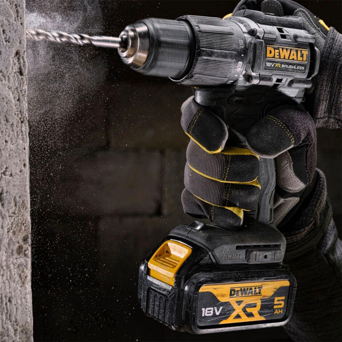 Dewalt DCD100P2T-GB 18V XR Brushless Combi Drill with 2 x 5.0Ah Batteries, Charger, TSTAK Case & Bit Set 25 Piece - MonkeyTools