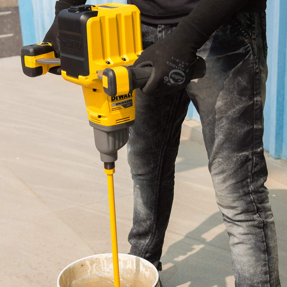 Dewalt DCD240X2 54V Flexvolt Brushless Paddle Mixer with 2 x 9.0Ah Batteries & Charger - MonkeyTools