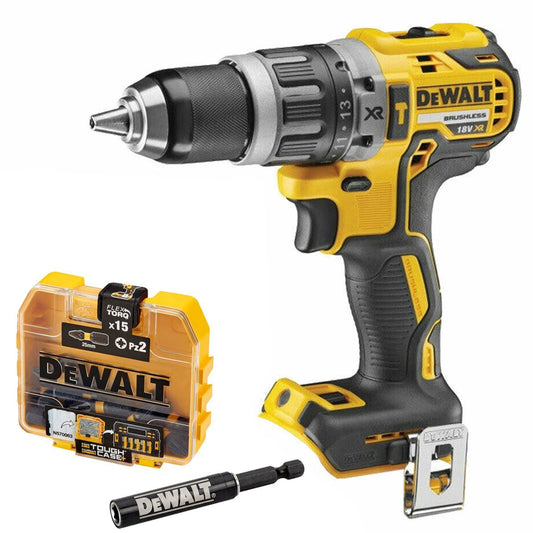 Dewalt DCD796N 18V XR Brushless Combi Drill Body with DT70618T Bit Set - MonkeyTools