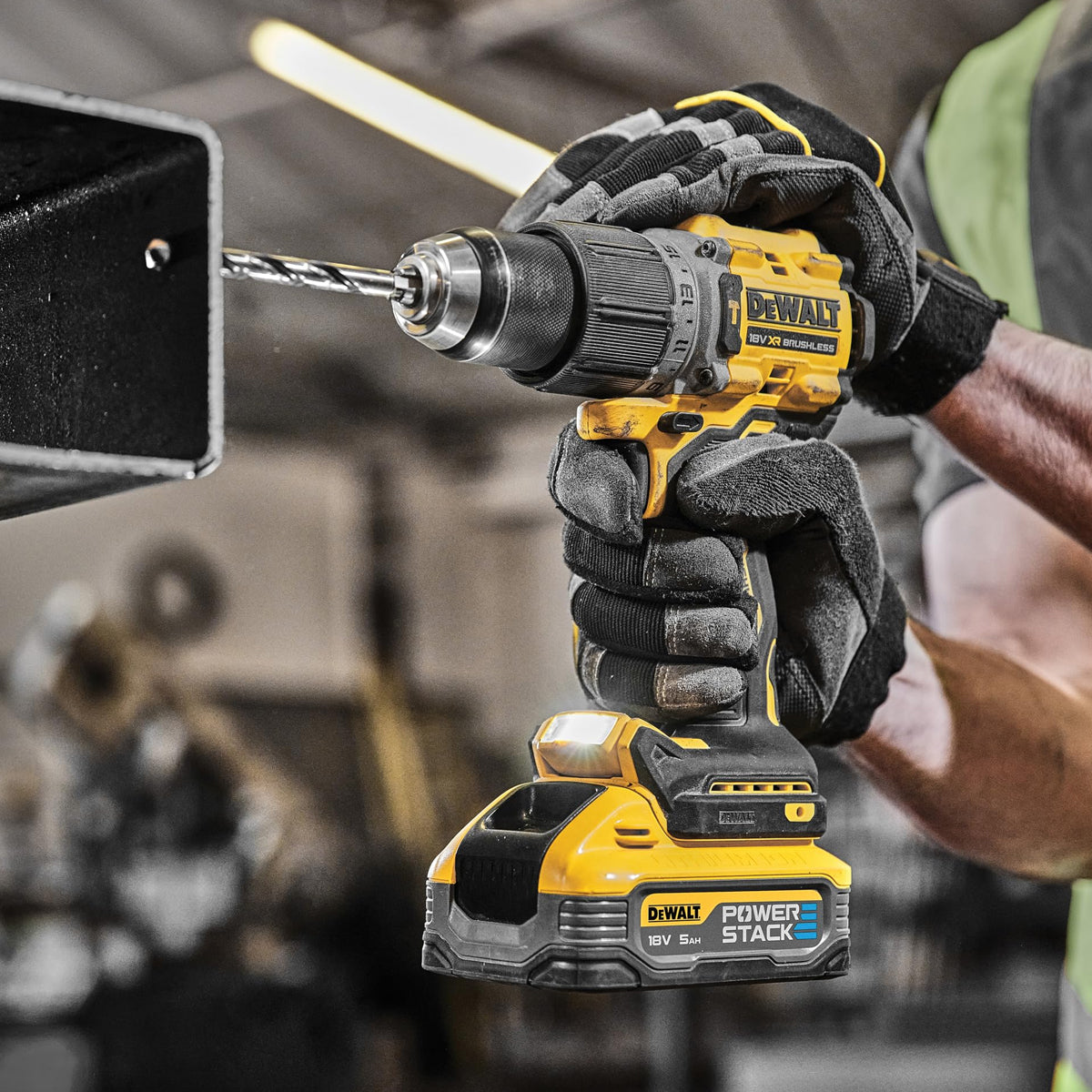 Dewalt DCD805H2T-GB XR Powerstack 18V Compact Hammer Drill Driver Kit - MonkeyTools