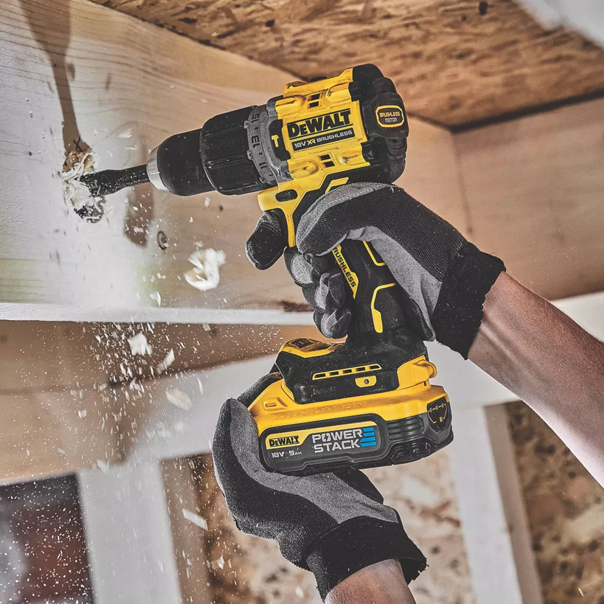 Dewalt DCD805H2T-GB XR Powerstack 18V Compact Hammer Drill Driver Kit - MonkeyTools
