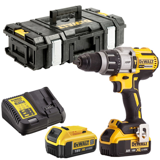 Dewalt DCD996N 18V Brushless Combi Drill with 2 x 4.0Ah Battery Charger & Case - MonkeyTools