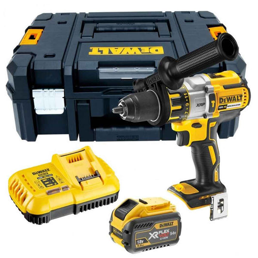 DeWalt DCD996X1 18V XRP Brushless Combi Drill with 1 x 9.0Ah Battery Charger & Case - MonkeyTools