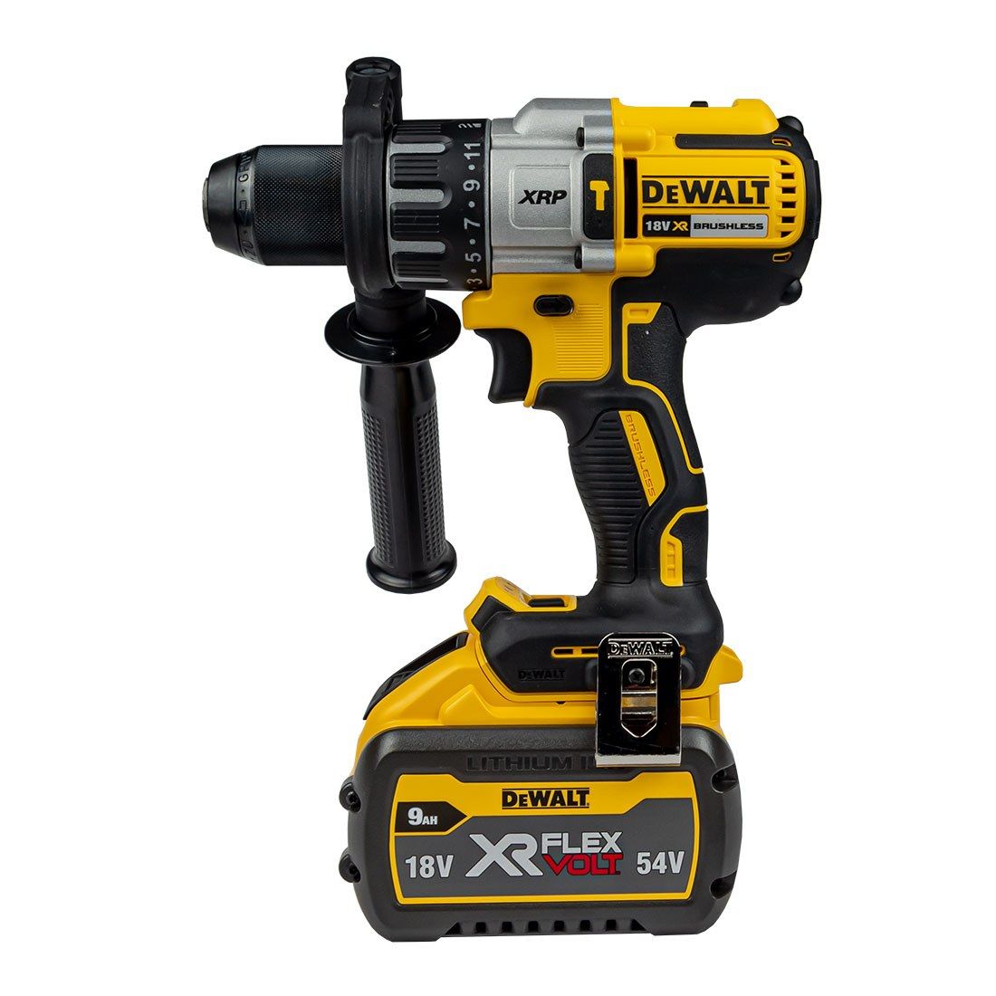 DeWalt DCD996X1 18V XRP Brushless Combi Drill with 1 x 9.0Ah Battery Charger & Case - MonkeyTools