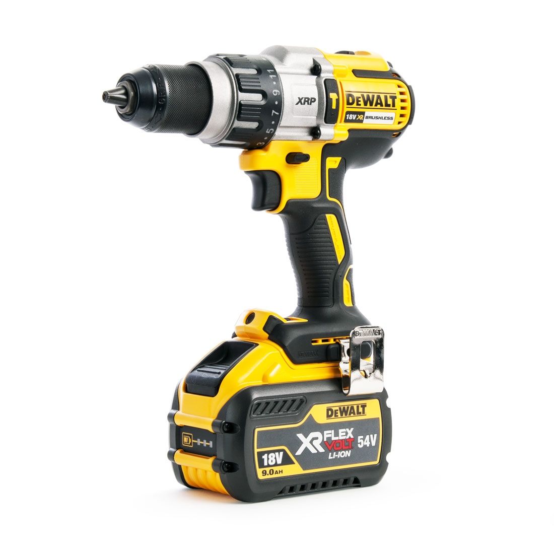 DeWalt DCD996X1 18V XRP Brushless Combi Drill with 1 x 9.0Ah Battery Charger & Case - MonkeyTools