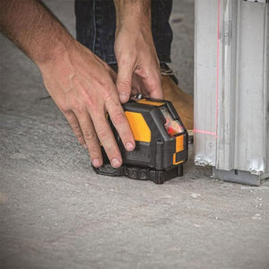 Dewalt DCE088D1R-GB 12V XR Cross Line Red Laser With 1 x 2.0Ah Battery, Charger & Case - MonkeyTools