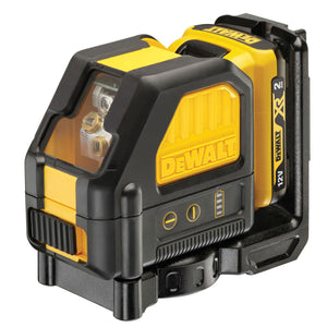 Dewalt DCE088D1R-GB 12V XR Cross Line Red Laser With 1 x 2.0Ah Battery, Charger & Case - MonkeyTools
