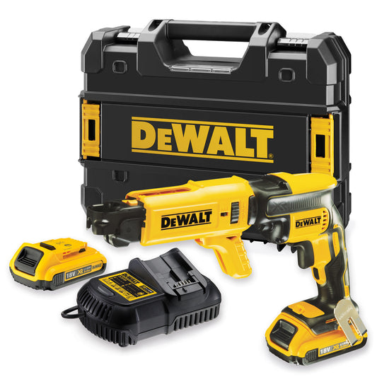Dewalt DCF620D2K 18V Brushless Collated Drywall Screwdriver with 2 x 2.0Ah Batteries & Charger In Case - MonkeyTools