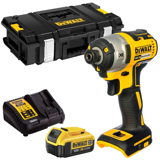DeWalt DCF887N 18V Brushless Impact Driver with 1 x 4.0Ah Battery Charger & Case - MonkeyTools