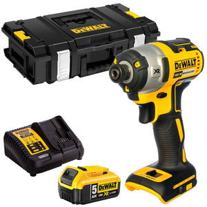 DeWalt DCF887N 18V Brushless Impact Driver with 1 x 5.0Ah Battery Charger & Case - MonkeyTools