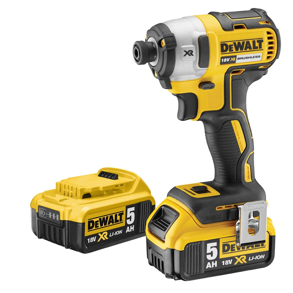 Dewalt DCF887P2-GB 18V Brushless 3 Speed Impact Driver with 2 x 5.0Ah Batteries - MonkeyTools