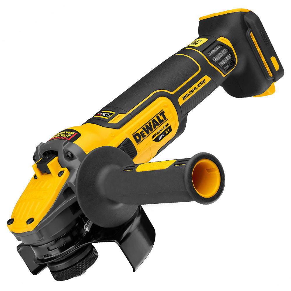 DeWalt DCG409T1 18V XR FlexVolt 125mm Brushless Grinder Kit with 6.0Ah Battery & Charger in Case - MonkeyTools