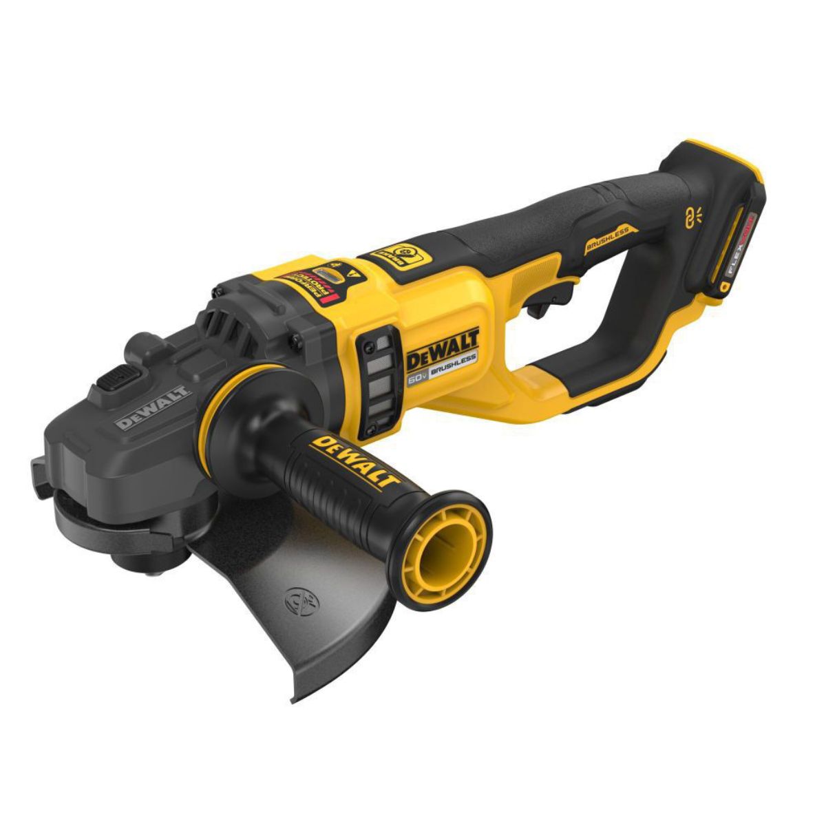 DeWalt DCG460X2 54V Brushless FlexVolt 230mm Angle Grinder with 2 x 9.0Ah Batteries, Charger & Case - MonkeyTools