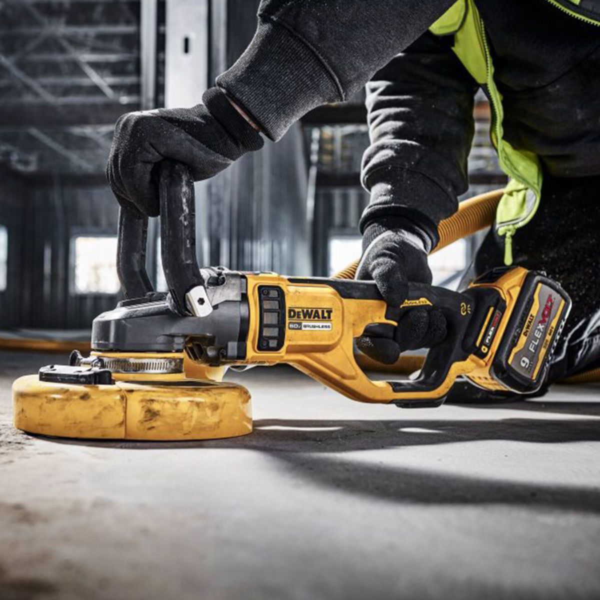 DeWalt DCG460X2 54V Brushless FlexVolt 230mm Angle Grinder with 2 x 9.0Ah Batteries, Charger & Case - MonkeyTools
