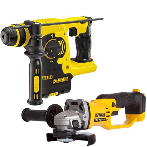 DeWalt DCH253N 18V SDS Plus Hammer Drill Cordless 125mm Angle Grinder - MonkeyTools
