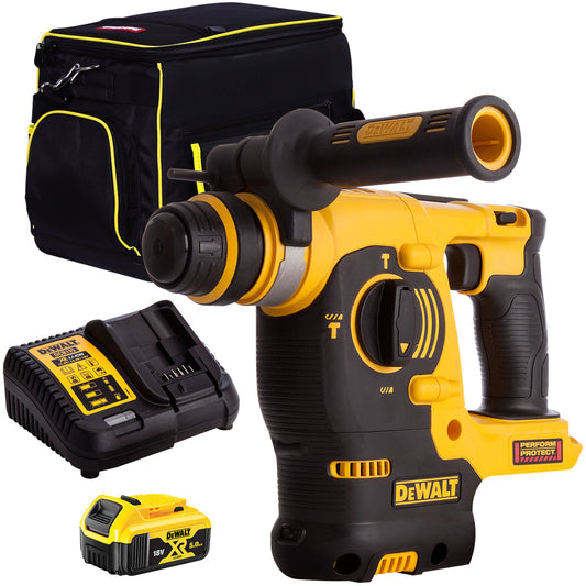 Dewalt DCH253N 18V SDS+ Rotary Hammer Drill with 1 x 5.0Ah Battery & Charger in Bag - MonkeyTools