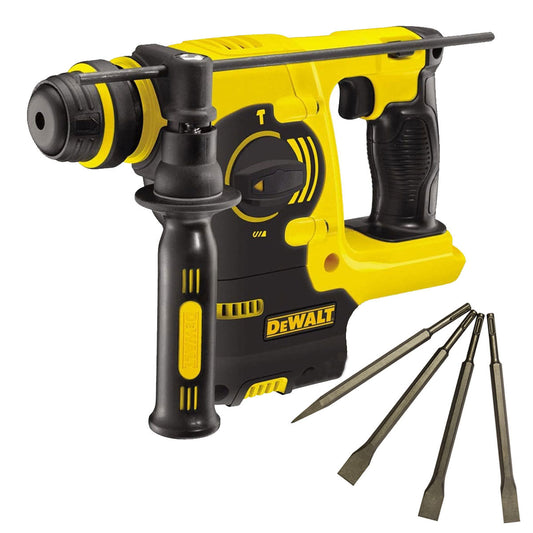 Dewalt DCH253N 18V SDS+ Rotary Hammer Drill with 4 Piece Chisel Set - MonkeyTools