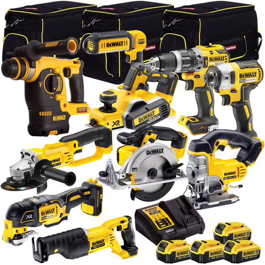 Dewalt DCK10BTSKIT2 18V 10 Piece Cordless Tool Kit with 4 x 4.0Ah Batteries T4TKIT-1162 - MonkeyTools